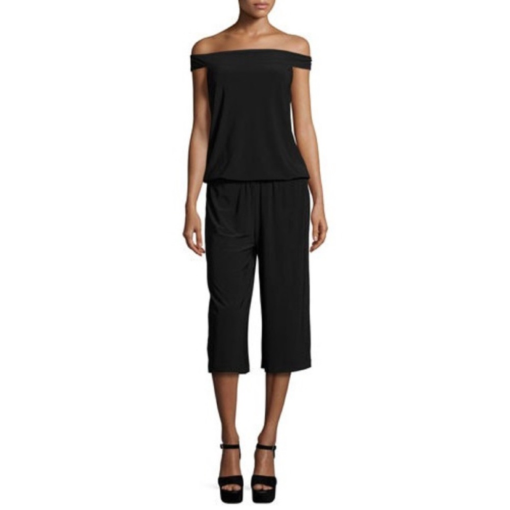 Shelli Segal Off-shoulder Culotte Jumpsuit
